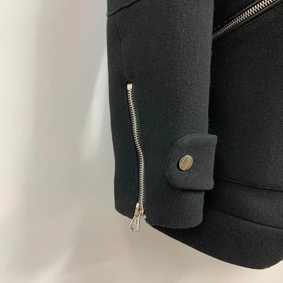 Zara Women's Trafaluc Covered Zip Mock Neck Long Sleeve Size M - Picture 6 of 13